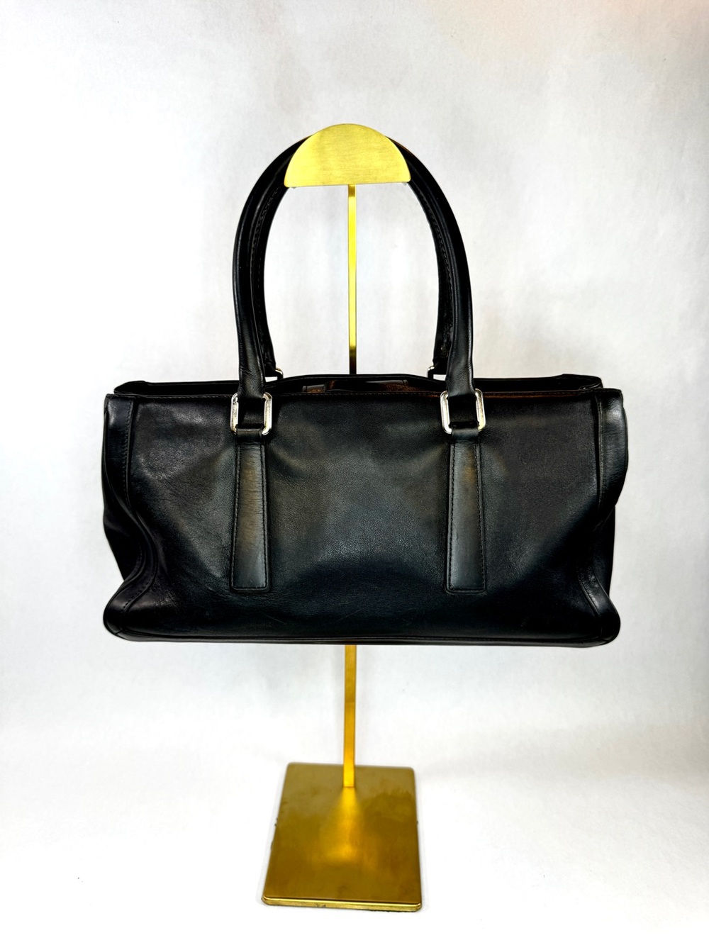 Vintage Coach Bonnie Legacy Satchel Black Glove Tanned Leather Bag 9419 USA - Picture 4 of 16